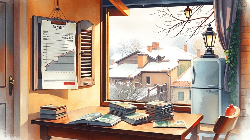 도시가스 요금 구조 완벽 이해 (watercolor 스타일)