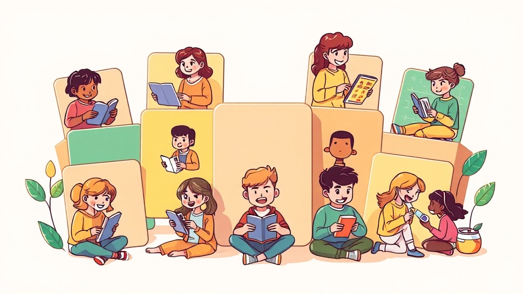 평생교육바우처란? (cartoon 스타일)