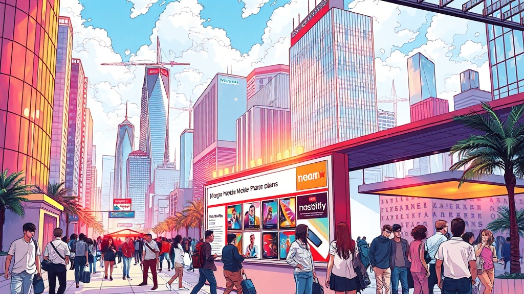 통신비 절약, 프리티 알뜰폰으로! (illustration 스타일)