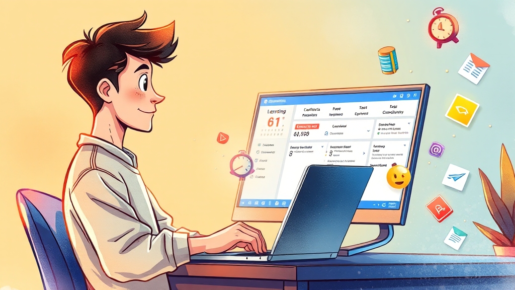 LMS 활용 팁 (cartoon 스타일)