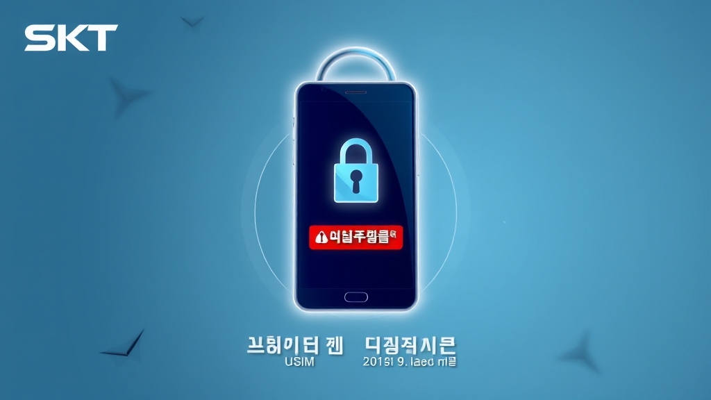 SKT 유심 해킹, 이렇게 예방하세요! (illustration 스타일)