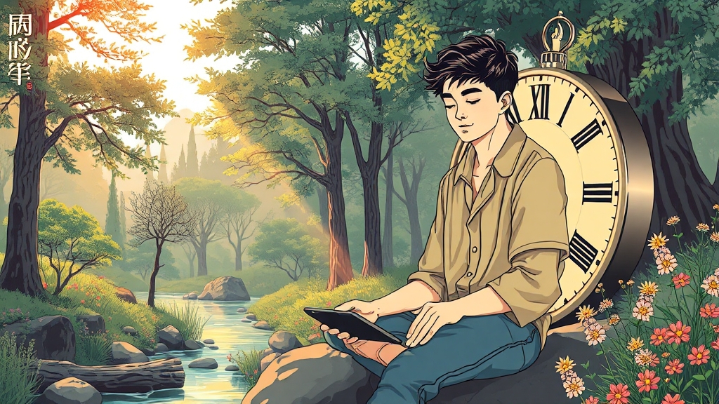 지속 가능한 디지털 라이프 밸런스 유지 전략 (illustration 스타일)