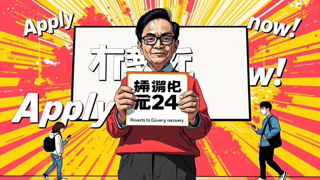 신청 방법, 어렵지 않아요! (popart 스타일)