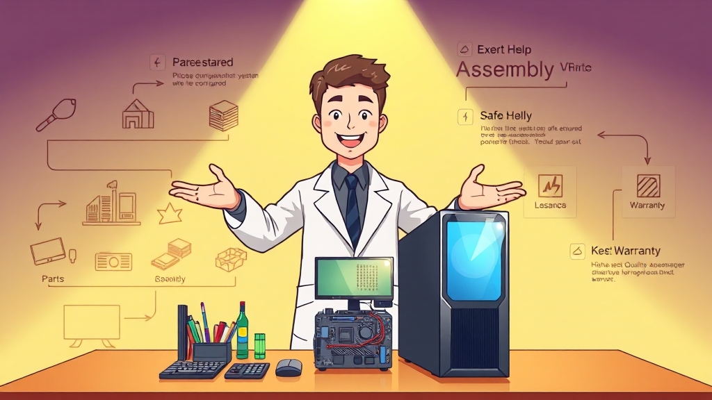 다나와 PC 조립 서비스란? (cartoon 스타일)