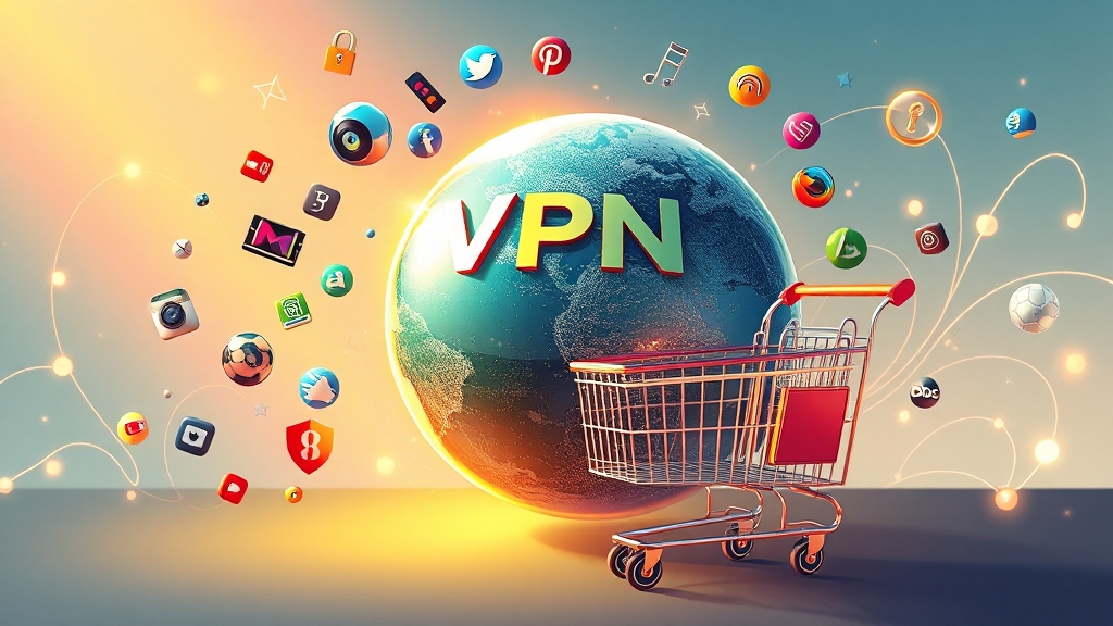VPN 활용법: 무궁무진한 활용! (illustration 스타일)