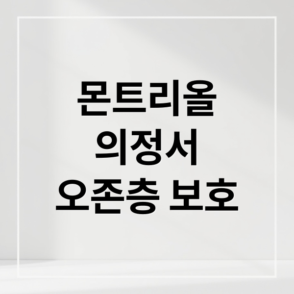 몬트리올 의정서: 오존층을 구하고 기후 변화에 맞서다 2