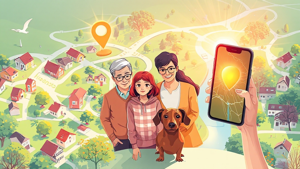 위치추적 앱, 왜 쓸까? (illustration 스타일)