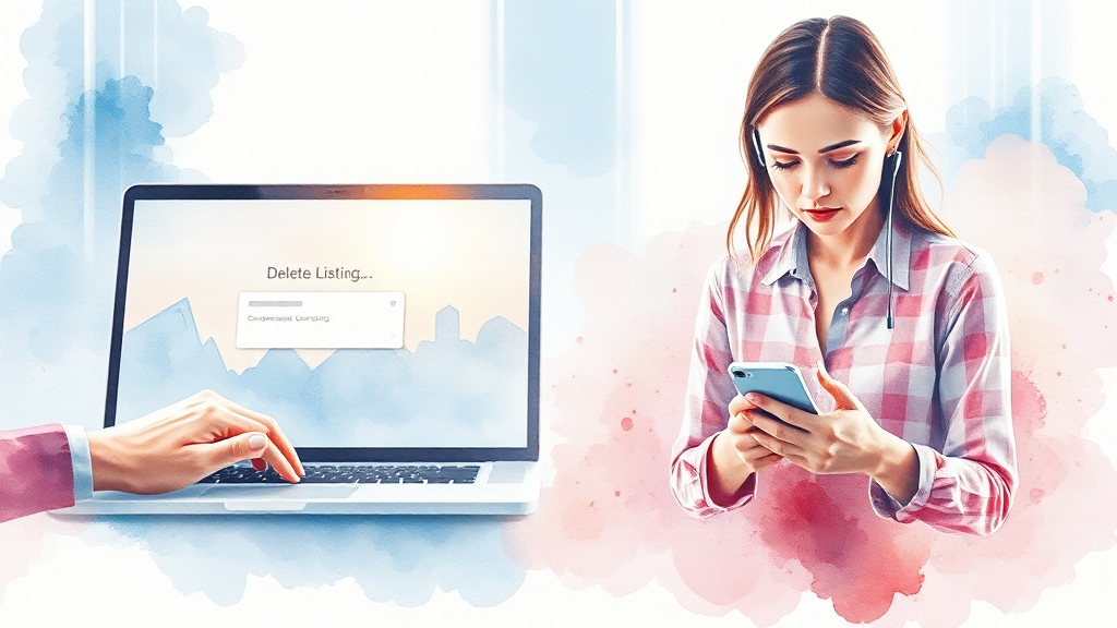 매물 삭제, 두 가지 경우 (watercolor 스타일)