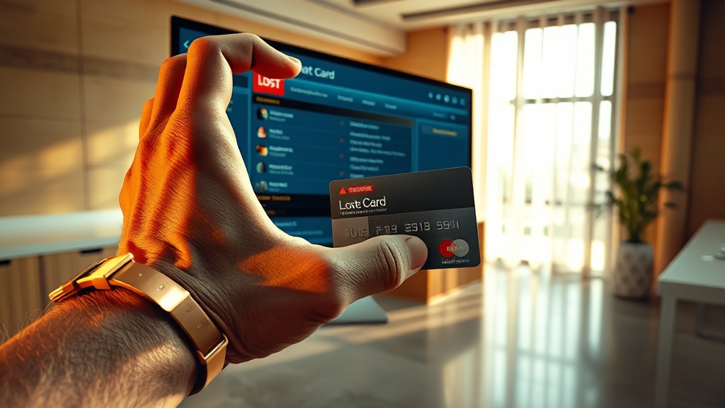 카드 분실/해킹 시 대처 요령 (realistic 스타일)