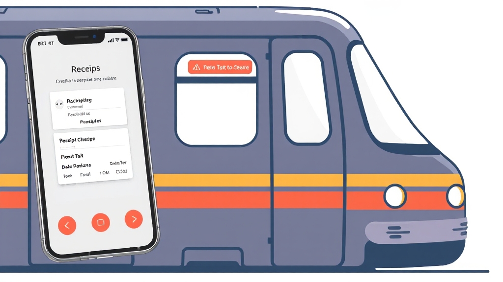 SRT 영수증 발급 & 확인 방법 (illustration 스타일)