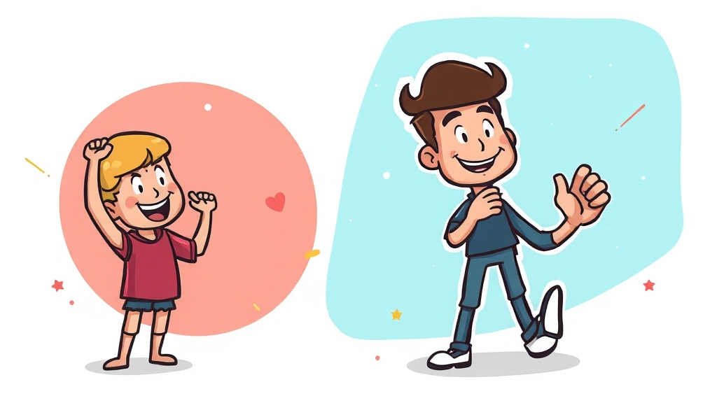 자동 북치기 도구 비교 (cartoon 스타일)