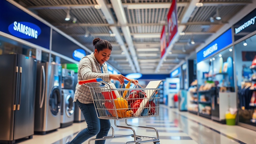 알뜰 쇼핑 팁 (realistic 스타일)