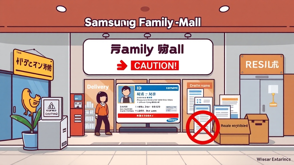 이용 시 주의사항 및 FAQ (cartoon 스타일)