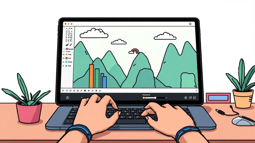 DeX 모드 & 멀티태스킹: 엑셀 활용 극대화 (cartoon 스타일)