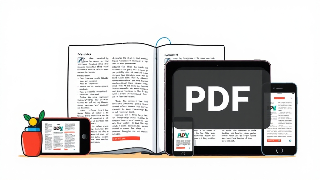 어도비 PDF 뷰어란? (cartoon 스타일)