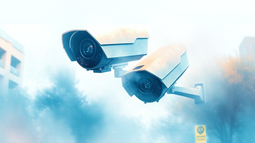 CCTV 설치 및 운영 시 주의사항 (watercolor 스타일)