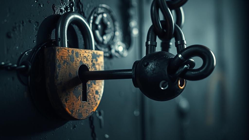 개인정보 보호법 위반 시 처벌 (realistic 스타일)