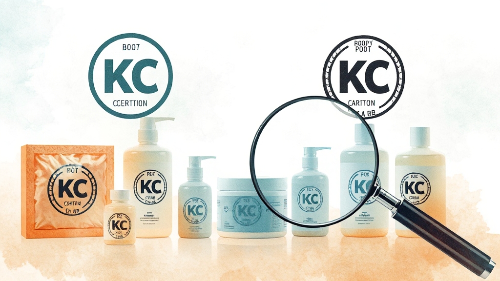 KC인증, 어떻게 조회할까요? (watercolor 스타일)