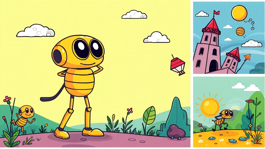 DALL-E 3 활용 분야 및 예시 (cartoon 스타일)