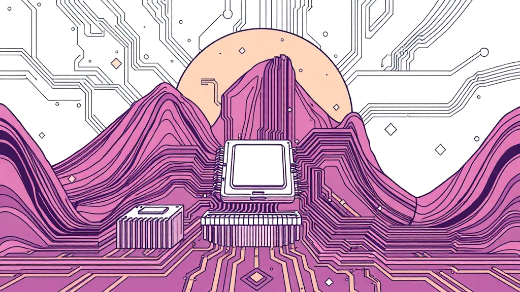 성능 비교: M4 칩셋 집중 분석 (illustration 스타일)