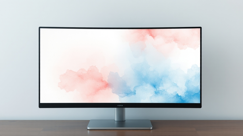 눈의 피로 감소 기능 및 사용 편의성 (watercolor 스타일)