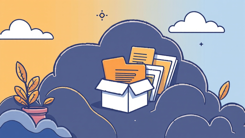 파일 업로드 및 관리 (illustration 스타일)