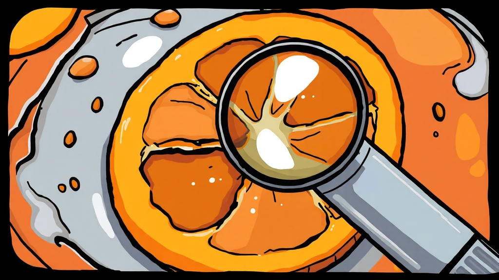 코스믹 오렌지 집중 발생 이유 (cartoon 스타일)