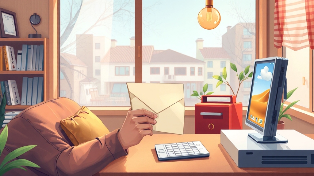 우편/등기 서비스 안내 (realistic 스타일)