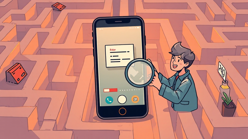 문제 해결: 시스템 오류 및 고객센터 안내 (illustration 스타일)