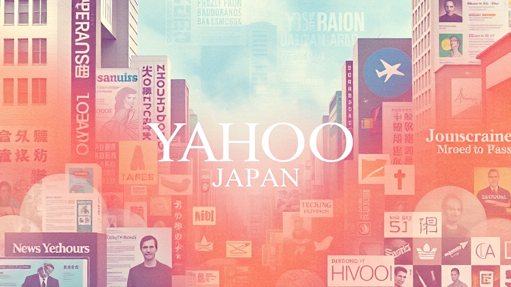 야후 재팬 관련 최근 이슈 및 사건 (watercolor 스타일)