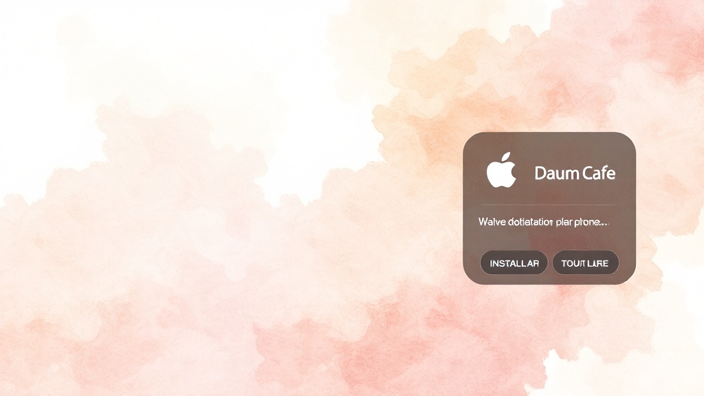 iOS/Android 앱 설치법 (watercolor 스타일)