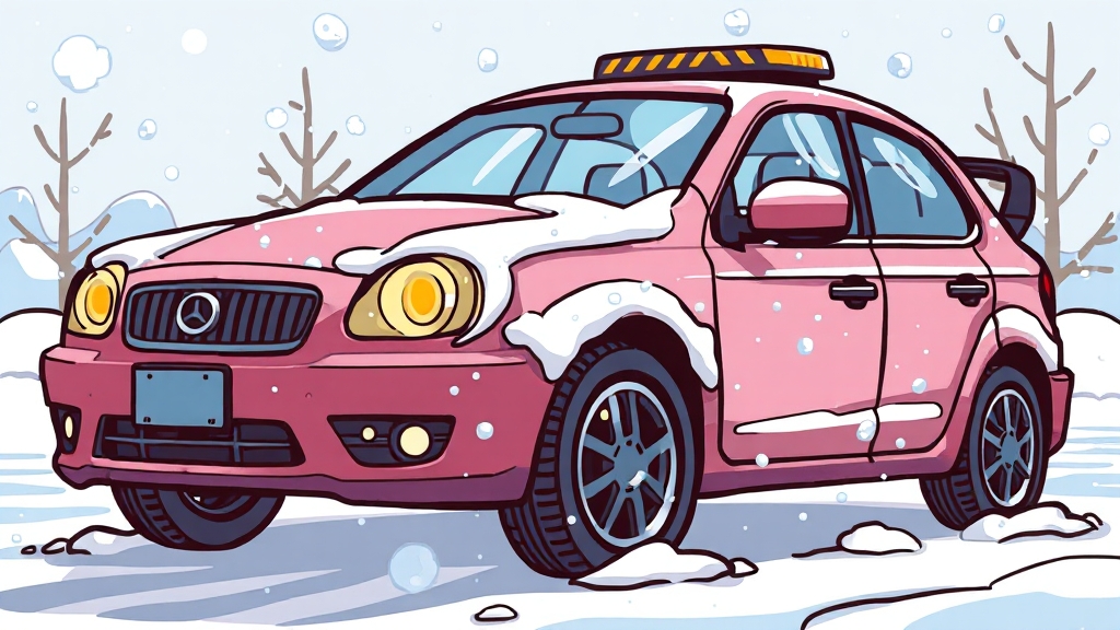 기온 하강과 배터리 성능 (cartoon 스타일)