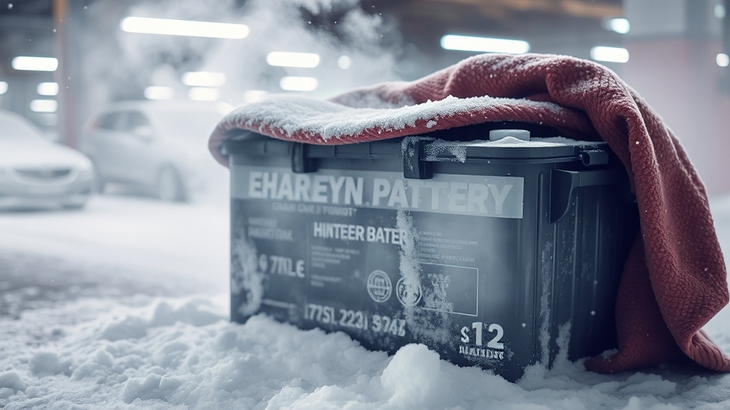 겨울철 배터리 관리법 (watercolor 스타일)