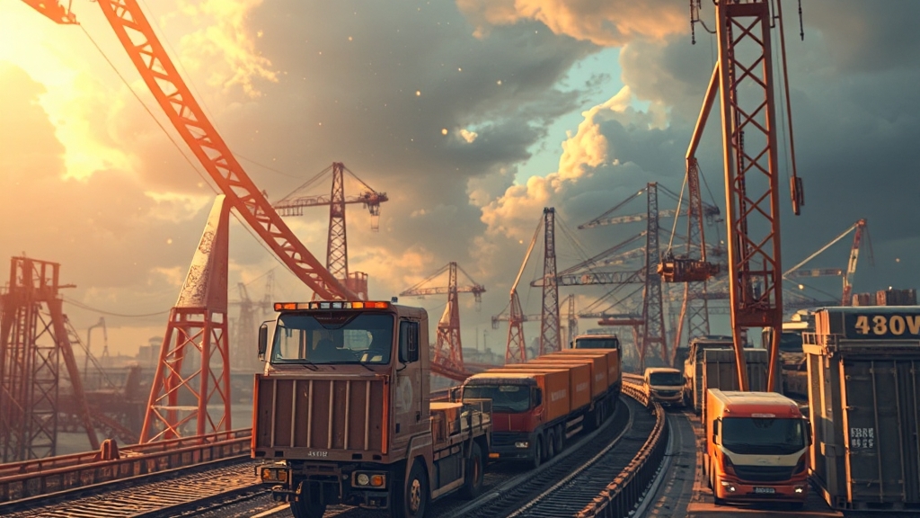 환율, 물류비 등 외부 요인 변수 (realistic 스타일)