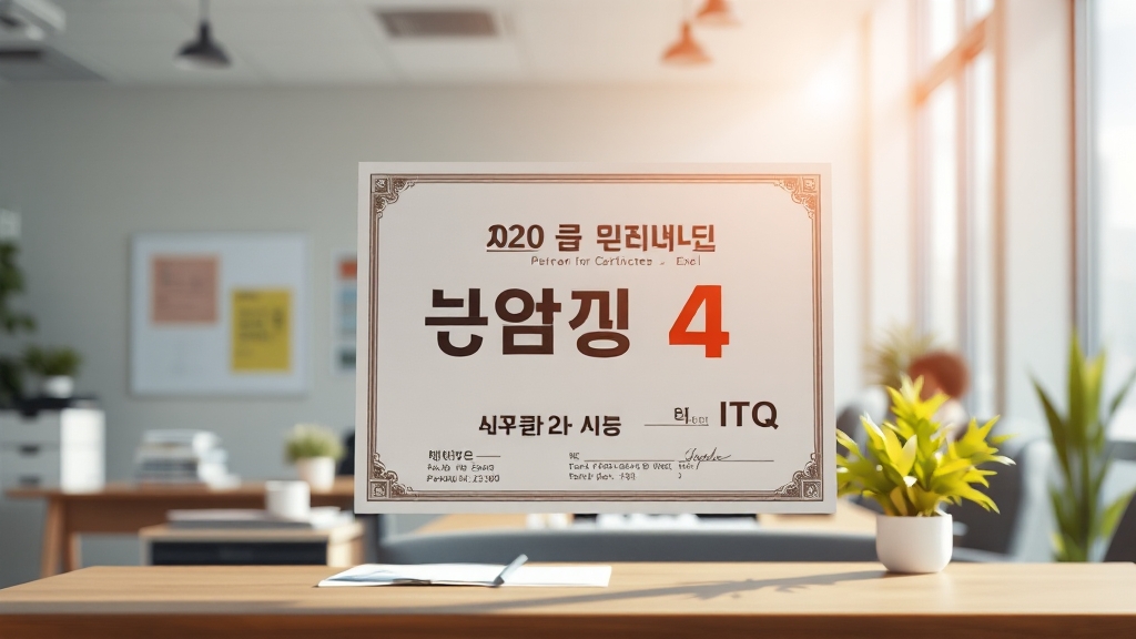 ITQ 시험 과목 상세 (realistic 스타일)