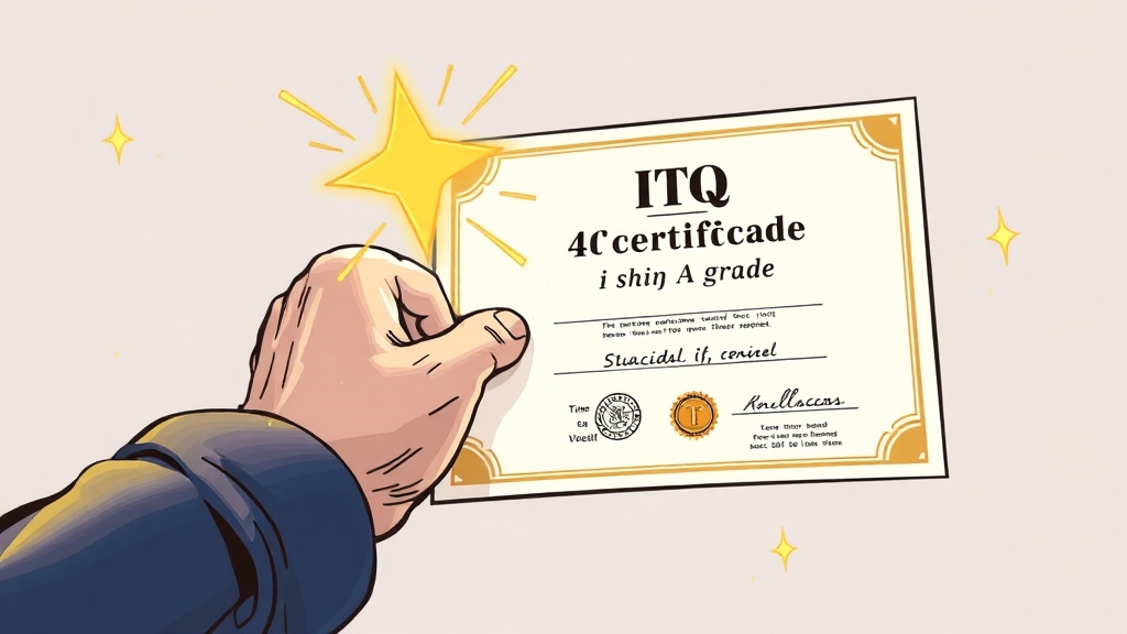 ITQ 등급 기준 완벽 분석 (illustration 스타일)