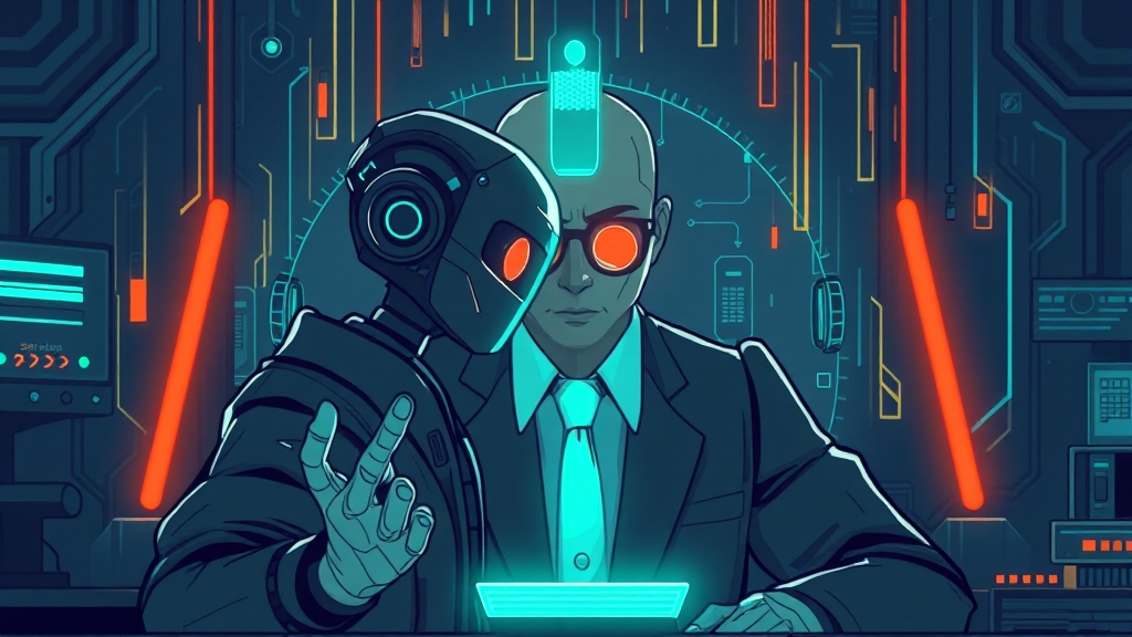 AI 음성 악용 사례: 딥페이크 피싱 (illustration 스타일)