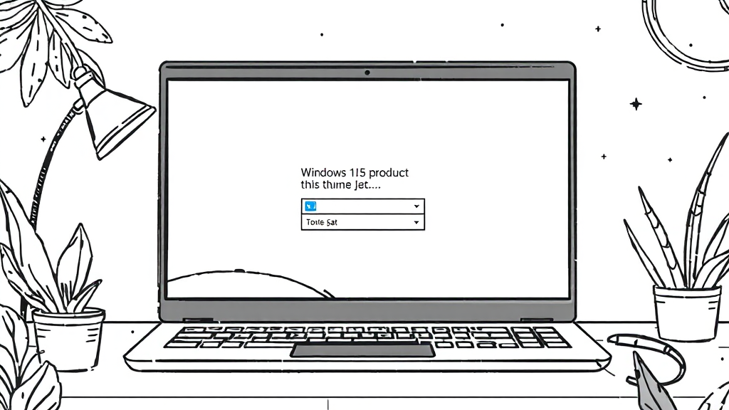 윈도우 11 설치 준비물 (illustration 스타일)