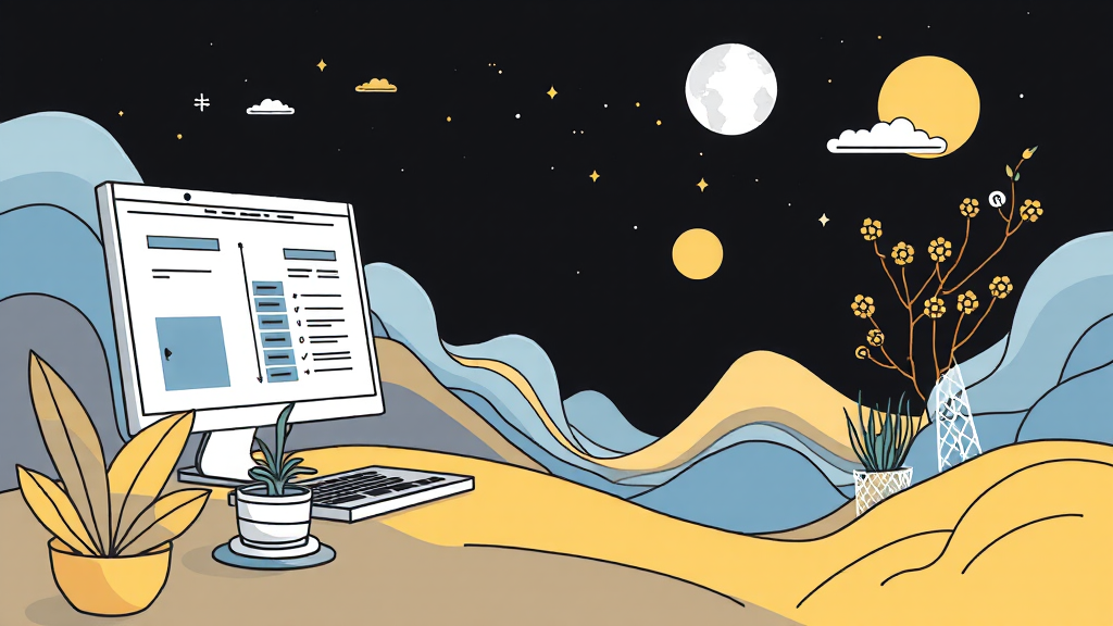 Manus AI 주요 특징 및 핵심 기술 (illustration 스타일)