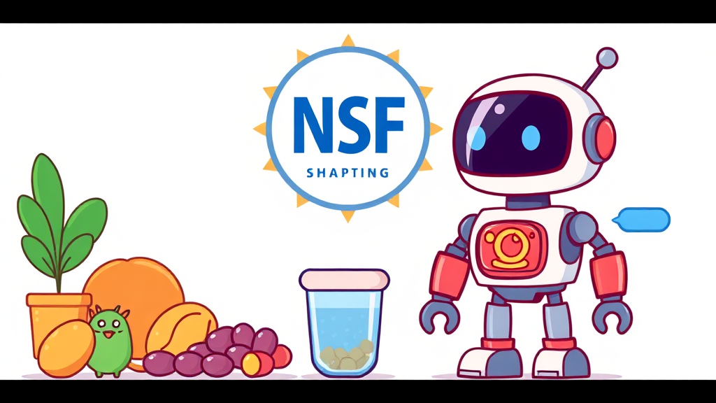 NSF 인증 마크, 어떻게 확인할까요? (cartoon 스타일)