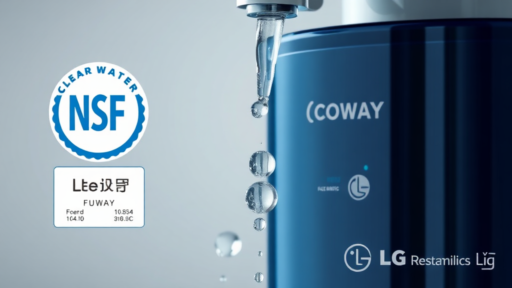 NSF 인증 제품, 현명하게 고르는 법 (realistic 스타일)