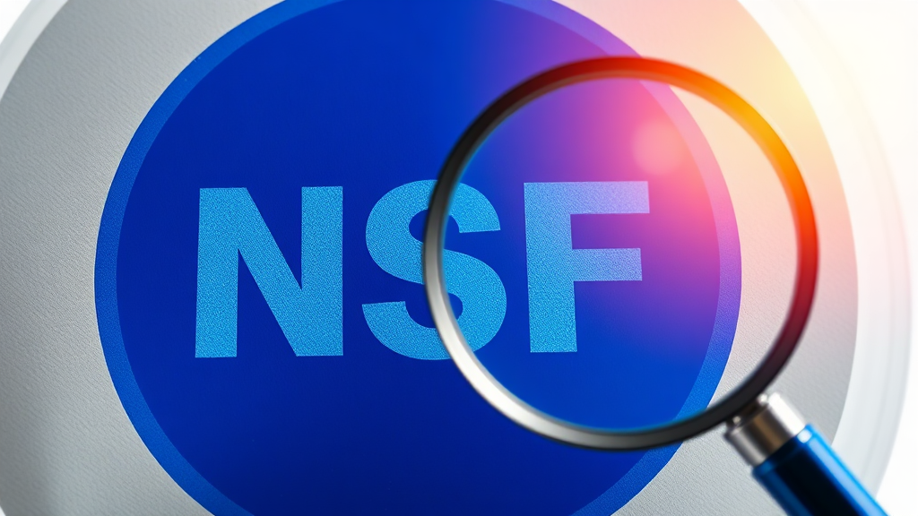 NSF 인증, 이제 꼼꼼히 확인하세요! (realistic 스타일)