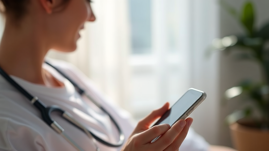 AI 건강 관리 앱 선택 시 고려 사항 (realistic 스타일)