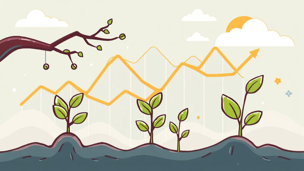 경제 상황과 카카오페이 주가 (cartoon 스타일)