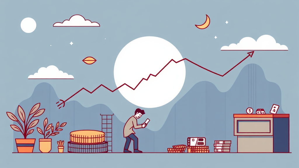 투자 시 고려해야 할 리스크 요인 (illustration 스타일)