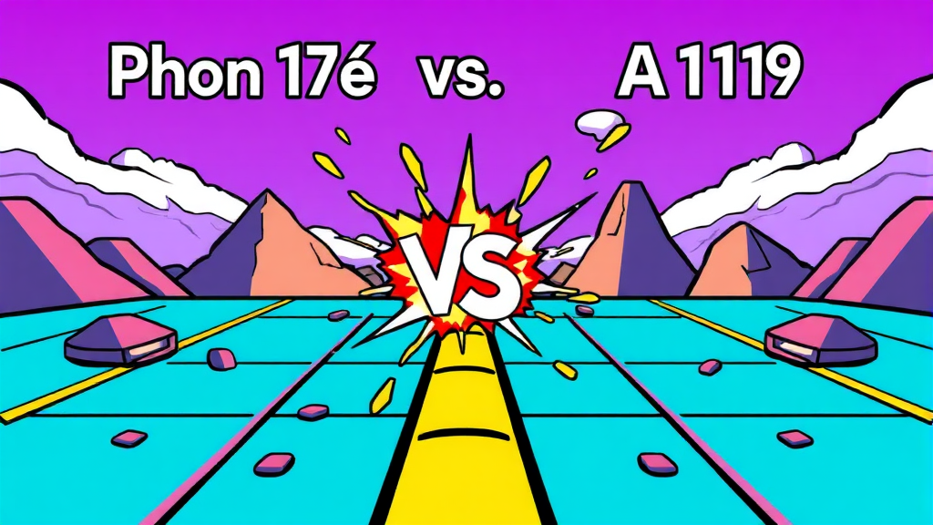 A19 칩, 누가 더 빠를까? (cartoon 스타일)