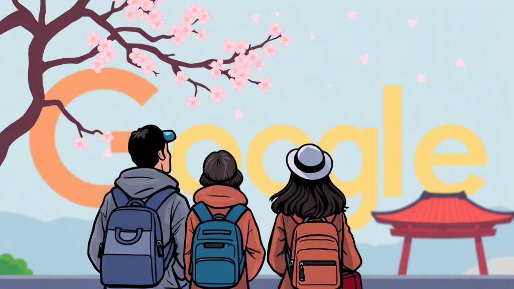 구글재팬 바로가기 링크 (cartoon 스타일)