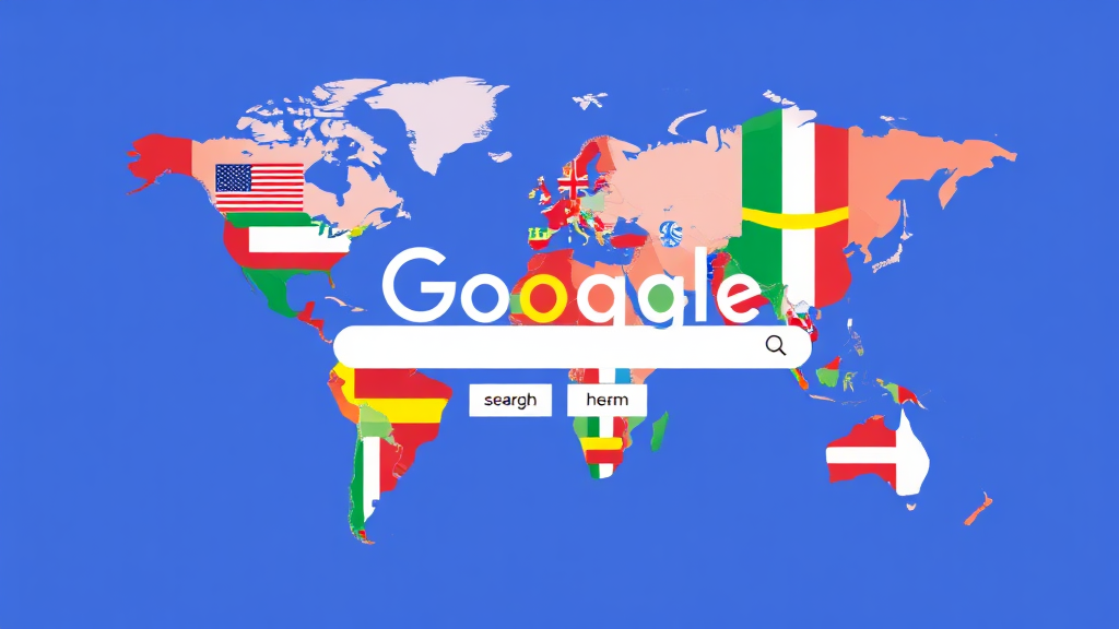 다른 국가 구글 접속 방법 (illustration 스타일)