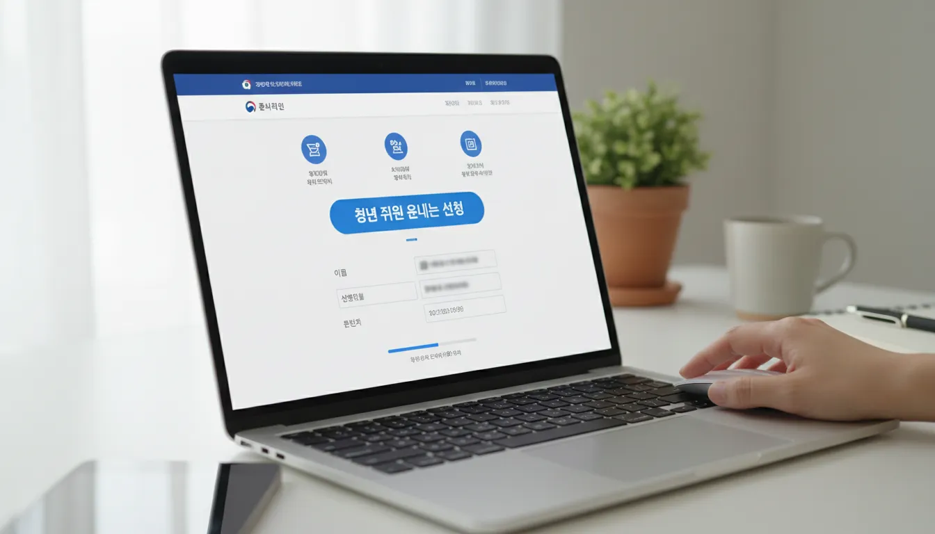 신청 절차 및 주의사항입니다.