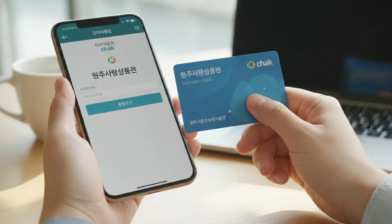 원주사랑상품권 신청 및 구매 방법 상세 안내